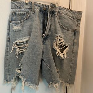 Forever 21 distressed shorts. Size 29 in women’s.